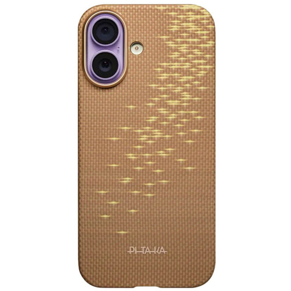Чехол Pitaka Ultra-Slim Case Golden Glint for iPhone 17 (KI1701AG)
