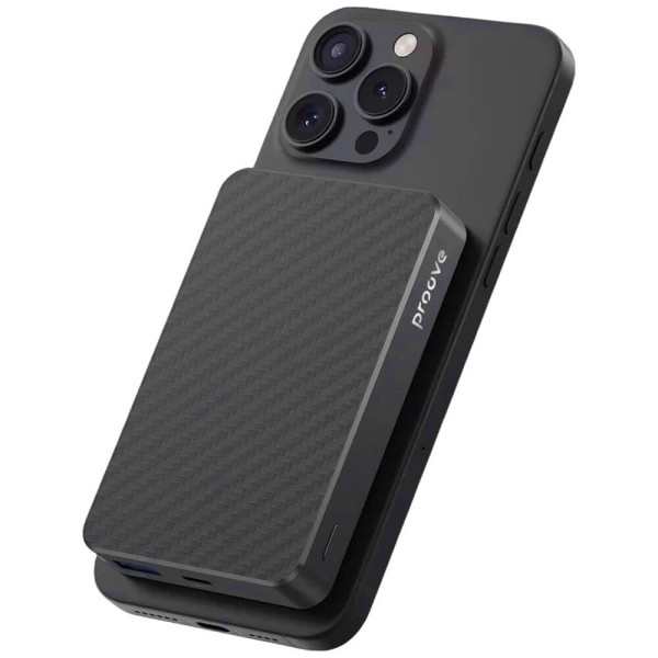 Внешний аккумулятор Proove Carbon Slim 10000mAh 22.5W/Qi 15W Black (PBCS22110001)
