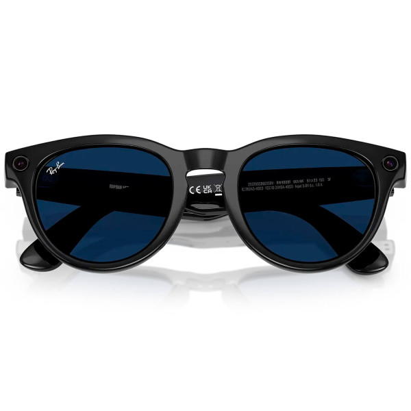Смарт-очки Ray-Ban | Meta Headliner Large - Shiny Black / Clear to Sapphire Transitions (RW4009F 601/MF 51-23)