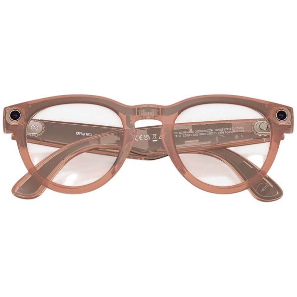 Смарт-очки Ray-Ban Meta Headliner Gen 2 Standard Matte Transparent Peach Frame/Clear to Grey Transitions Lens (RW4013 68901Z 50-23)
