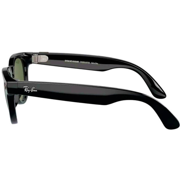 Смарт-очки Ray-Ban Meta Headliner Gen 2 Low Bridge Fit Standard Shiny Black Frame/G-15 GreenLenses (RW4013F 601/71 51-23)