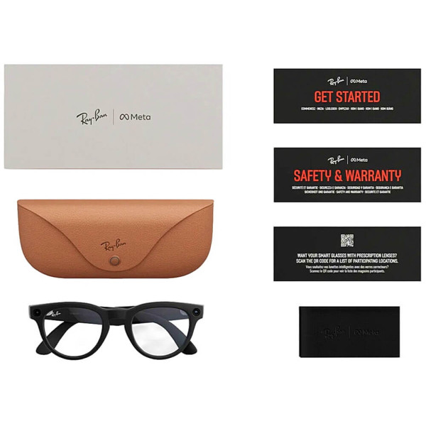 Смарт-очки Ray-Ban Meta Headliner Gen 2 Matte Black/Clear S-M (RW4013 601SSB50)