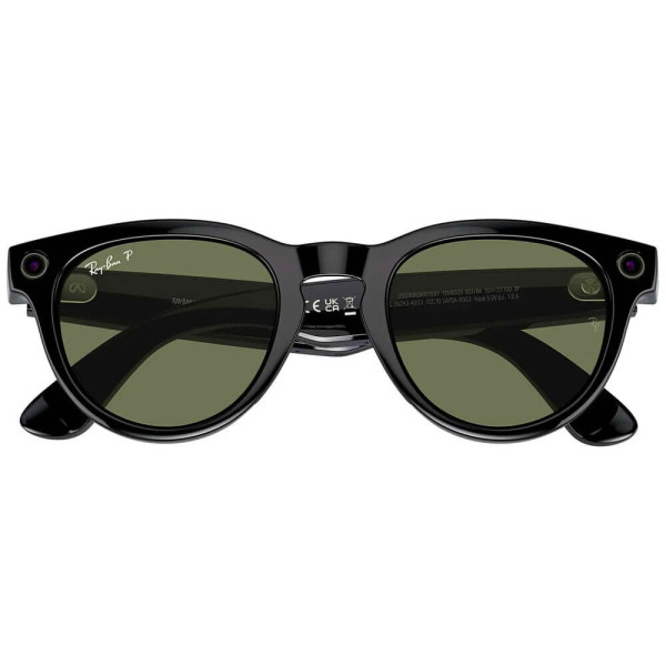 Смарт-очки Ray-Ban Meta Headliner Shiny Black Frame/Green Lenses (RW4009F 601/9A 50-23)
