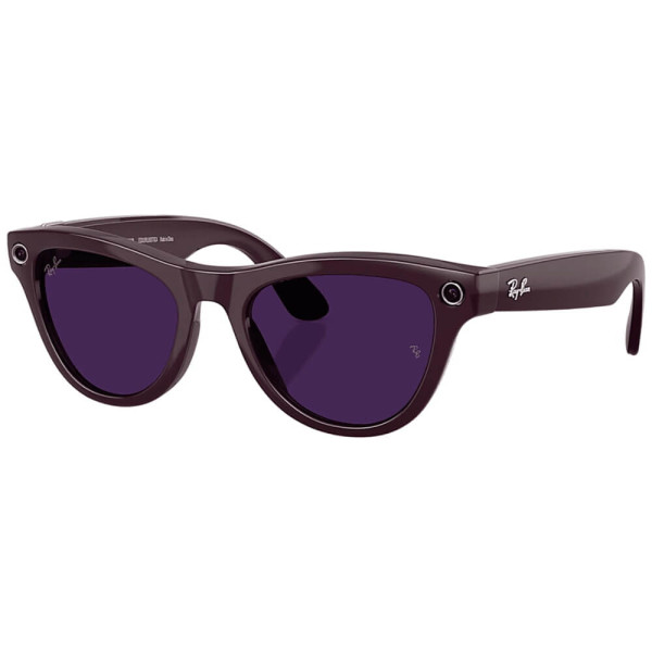 Смарт-очки Ray-Ban Meta Skyler Gen 2 St.Shiny Mystic Violet Frame/Clear to Amethyst Transit.Lens. (RW4014 6701CH 52-20)
