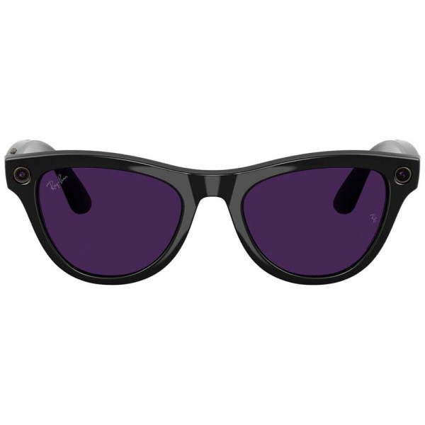 Смарт-очки Ray-Ban Meta Skyler Gen 2 St. Shiny Black Frame/Clear to Amethyst Transitions Lenses (RW4014 601/CH 52-20)