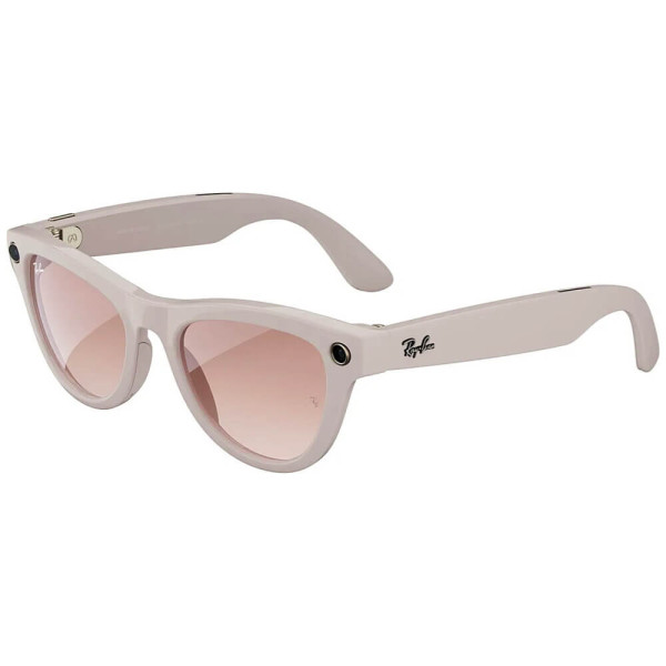 Смарт-очки Ray-Ban Meta Skyler Shiny Chalky Gray/Gradient Cinnamon Pink (RW4010 670013 52-20)