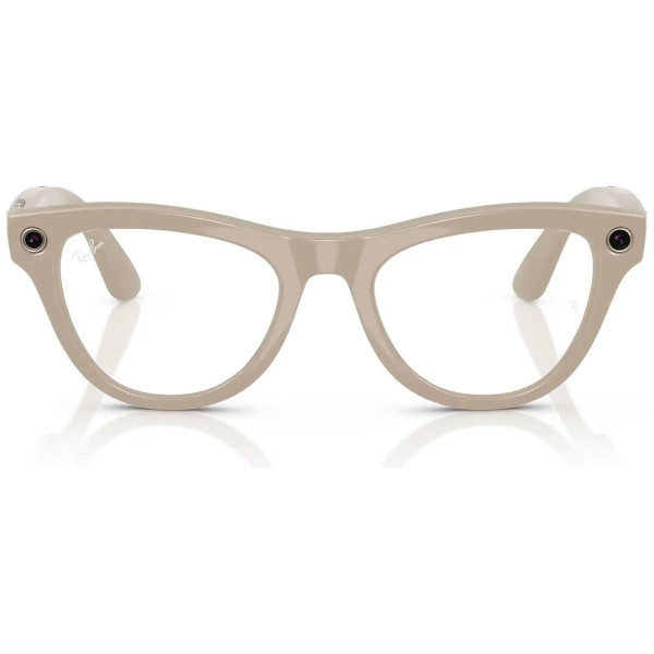 Смарт-очки Ray-Ban Meta Skyler Standard Shiny Chalky Gray/Clear Sapphire Transition (RW4010 6700MF 52-20)