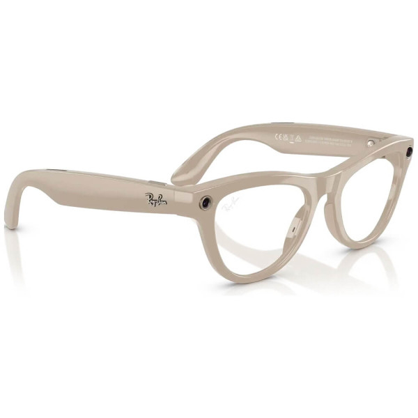 Смарт-очки Ray-Ban Meta Skyler Standard Shiny Chalky Gray/Clear Sapphire Transition (RW4010 6700MF 52-20)