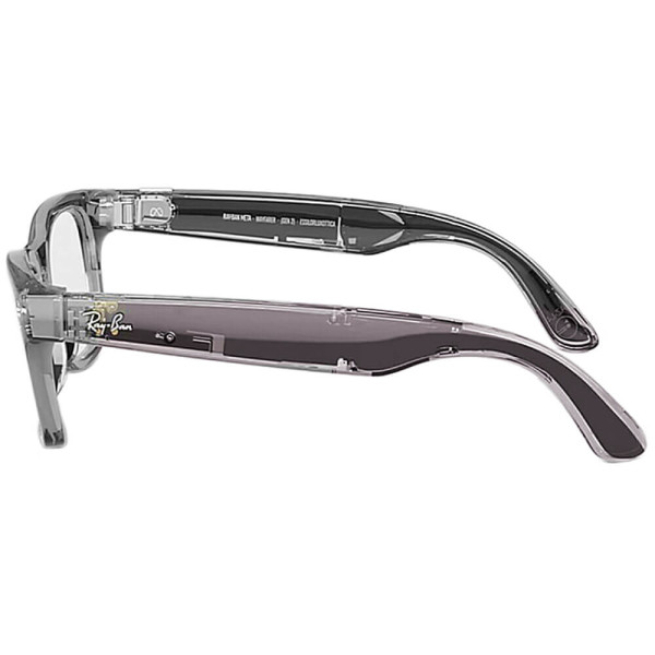 Смарт-очки Ray-Ban Meta Wayfarer Gen 2 Standard Shiny Transparent Grey Frame/Clear Sapphire Lenses (RW4012 6840MF 50-22)