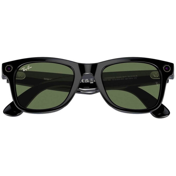 Смарт-очки Ray-Ban Meta Wayfarer Gen 2 Standard Shiny Black Frame/G-15 Green Lenses (RW4012 601/71 50-22)