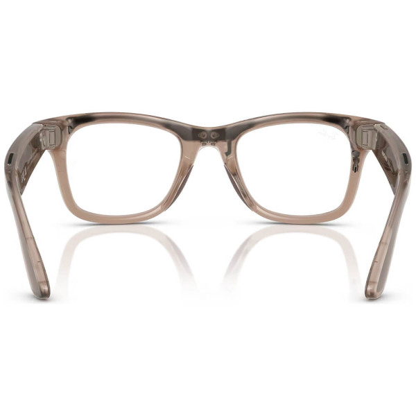Смарт-очки Ray-Ban Meta Wayfarer Large Clear/Watermelon Red Transitions (RW4008 6705P5 53-22)