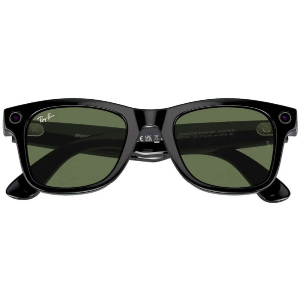 Смарт-очки Ray-Ban Meta Wayfarer Large Shiny Black/G-15 Green (RW4008 601/71 53-22)