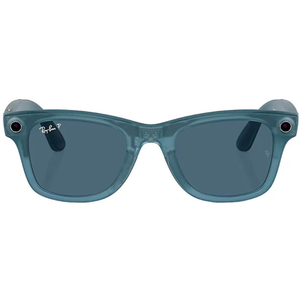 Смарт-очки Ray-Ban Meta Wayfarer Matte Jeans Frame Dusty Blue Lenses (RW4006 67552V 50-22)