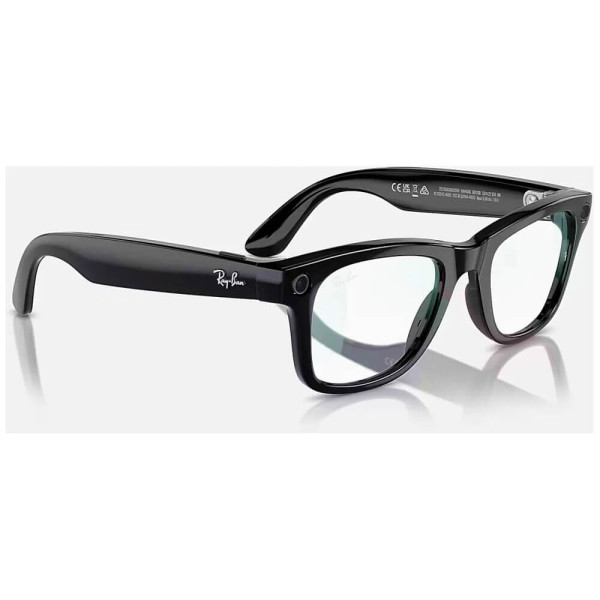 Смарт-очки Ray-Ban Meta Wayfarer Shiny Black Frame Clear Lenses (RW4006 601/SB 50-22)