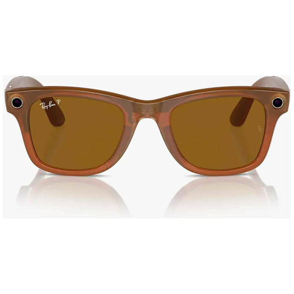 Смарт-очки Ray-Ban Meta Wayfarer Shiny Caramel Frame Brown Lenses (RW4006 670683 50-22)