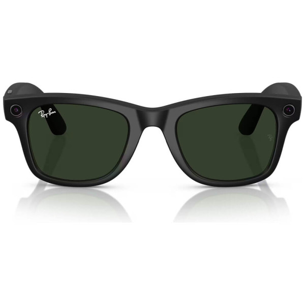 Смарт-очки Ray-Ban Meta Wayfarer Shiny Matte Black/Clear to Graphite Green Transitions (RW4006 601S1M 50-22)
