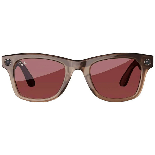 Смарт-очки Ray-Ban Meta Wayfarer Standard Clear/Watermelon Red Transitions (RW4006 6705P5 50-22)