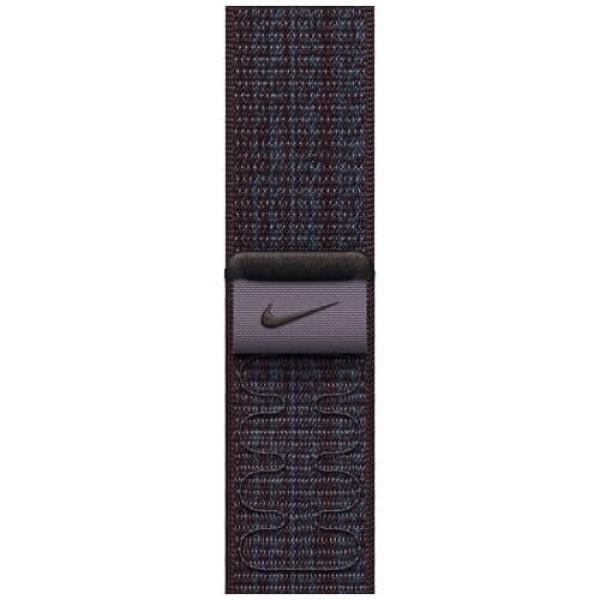 Ремешок Apple Watch 45/49/44/42mm Black/Blue Nike Sport Loop (MUJX3)