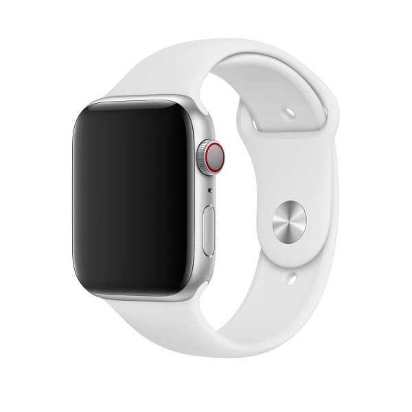 Ремешок Apple Watch 49/45/44/42mm Sport Band M/L White (MP7H3)