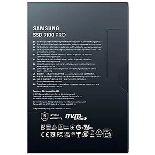 SSD-накопитель Samsung 9100 PRO 2TB (MZ-VAP2T0BW)