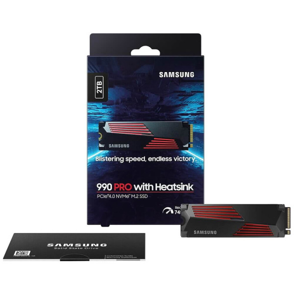 SSD-накопитель Samsung 990 PRO with Heatsink 2TB (MZ-V9P2T0GW)