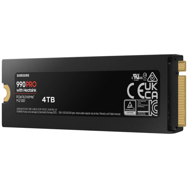SSD-накопитель Samsung 990 PRO with Heatsink 4TB (MZ-V9P4T0CW)