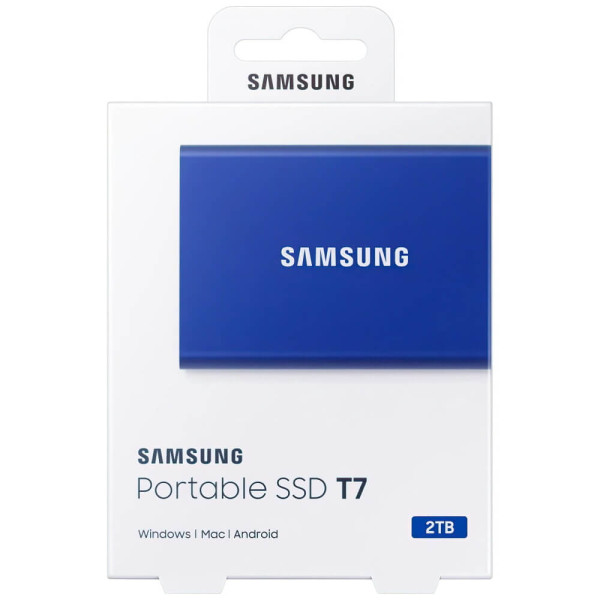 SSD-накопитель Samsung T7 2TB Indigo Blue (MU-PC2T0H/WW)