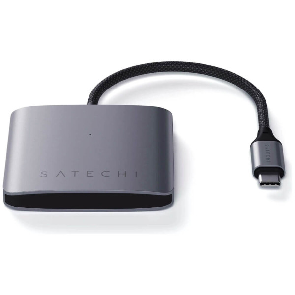 Хаб Satechi 4-Port USB-C Hub with PD Space Grey (ST-H4CPDM)