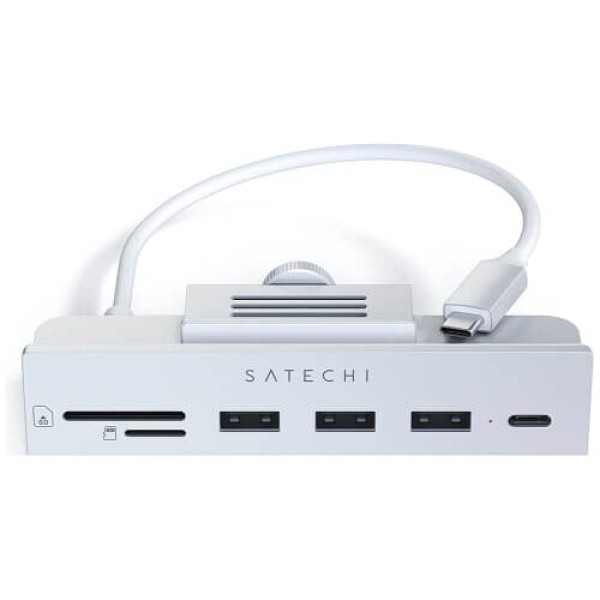 Хаб Satechi Aluminum Type-C Clamp Hub Silver for iMac 24'' (ST-UCICHS)