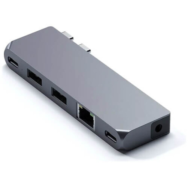 Хаб Satechi Aluminum USB-C Pro Hub Mini Adapter Space Gray (ST-UCPHMIM)