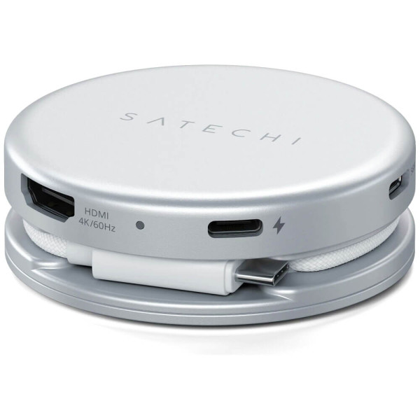 Адаптер Satechi OntheGo 5-in-1 USB-C Multiport Adapter Silver (ST-POTG5S)