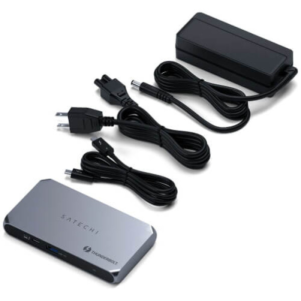 Хаб Satechi Thunderbolt 4 Slim Hub Pro Space Gray (ST-HT4SHM-EU)