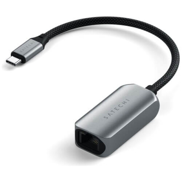 Переходник Satechi USB-C 2.5 Gigabit Ethernet Space Gray (ST-AE25M)