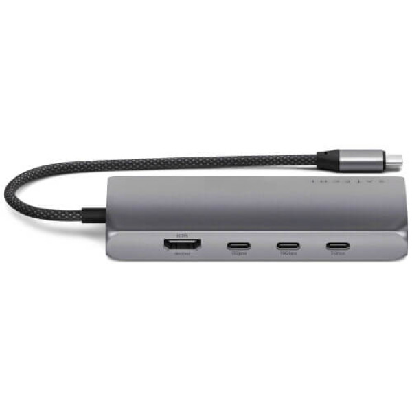 Хаб Satechi USB-C Multiport Adapter 8K with Ethernet V3 Space Gray (ST-P8KEM)
