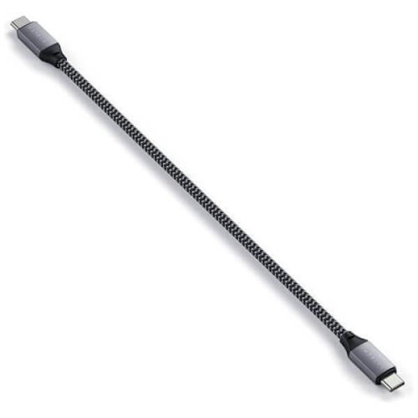 Кабель Satechi USB-C to USB-C Cable 100W Space Gray (25 cm) (ST-TCC10M)