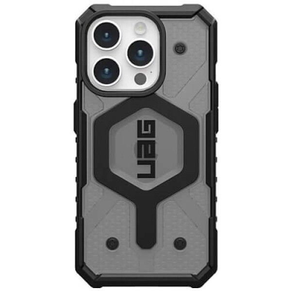 Чехол-накладка UAG for iPhone 15 Pro Pathfinder Magsafe Clear Ash (114281113131)