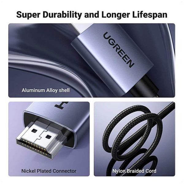 Кабель UGREEN HDMI to HDMI 4K Cable 2m Black (UGR-25299)