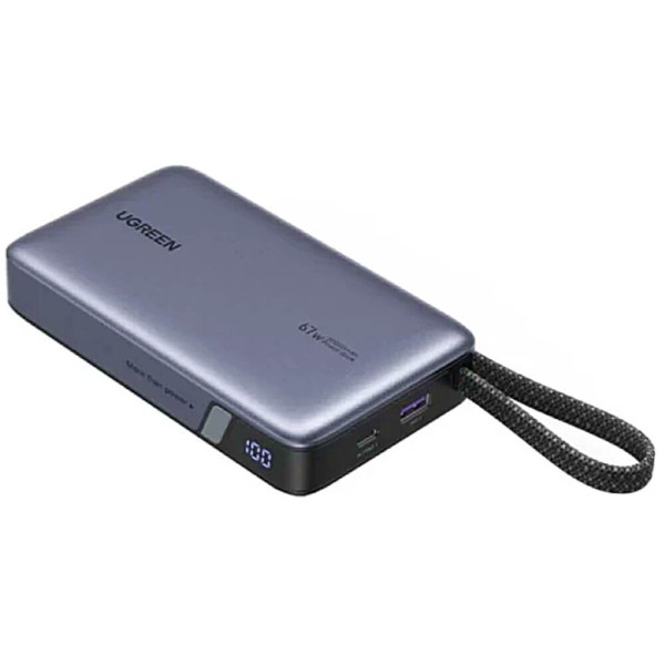 Внешний аккумулятор UGREEN PB550 20000mAh 67W Gray (55996B)