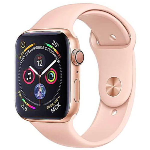 б/у Apple WATCH Series 4 44mm GPS Gold Aluminum Case with Pink Sand Sport Band (MU6G2) (Отличное состояние)