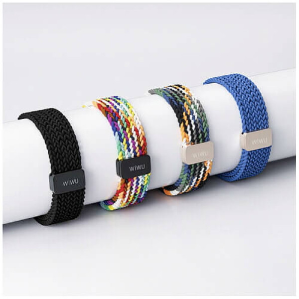 Ремешок WIWU for Apple Watch 42/44/45/49mm Braided Magnetic Band Series (Blue) (Wi-WB004)