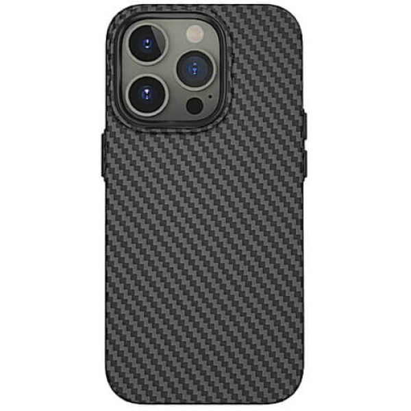 Чехол-накладка WiWU Karbon Phone Case for iPhone 15 Pro Max with MagSafe Black (LCC-107-I15PMBK)