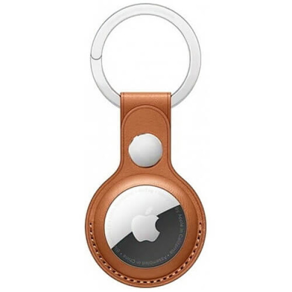 Чехол WIWU Leather Key Ring for AirTag Brown