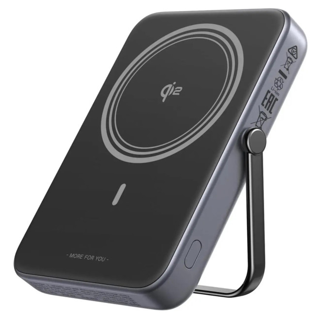 Внешний аккумулятор UGREEN Uno 10000mAh Qi2 Gray (45329)
