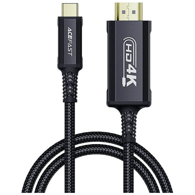Кабель Acefast USB-C to HDMI Black (C1-10)