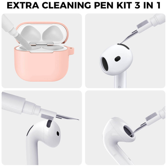 Чехол AhaStyle Silicone Case for Airpods 4 Pink (CP-196-PK)