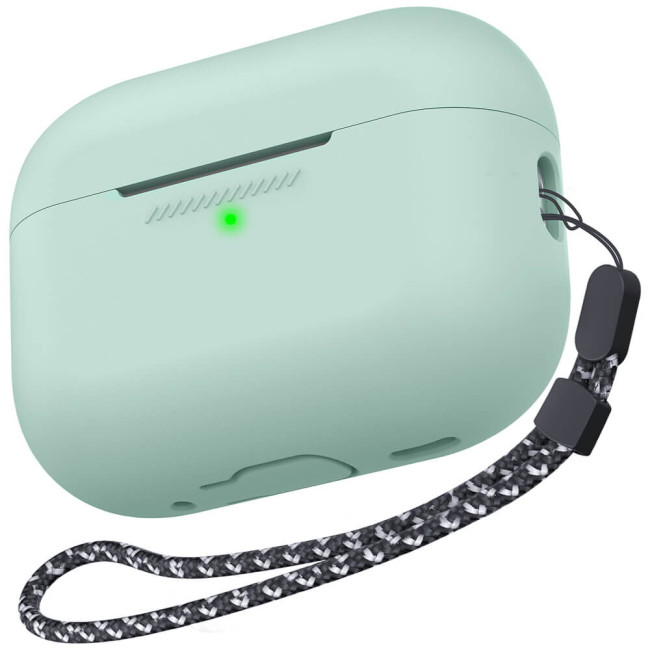 Чехол AhaStyle Silicone Case for Airpods Pro 2 with strap Gemstone Green (CP-187-2-C-GG)