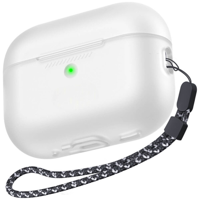 Чехол AhaStyle Silicone Case for Airpods Pro 2 with strap Clear (CP-187-CR)