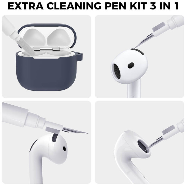 Чехол AhaStyle Silicone Case for Airpods 4 Midnight Blue (CP-196-MB)
