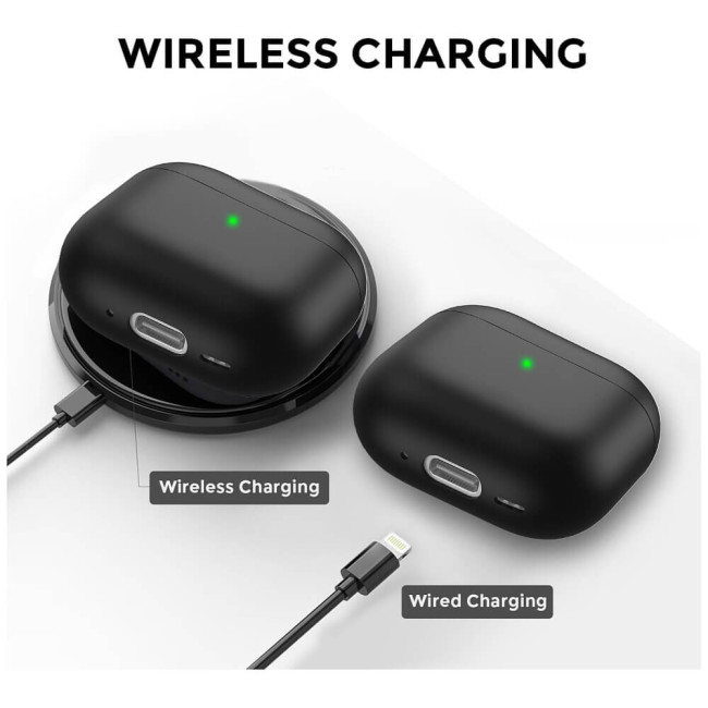 Чехол AhaStyle Ultra-Thin Silicone Case for Airpods 4 Black (CP-WG172-BK)