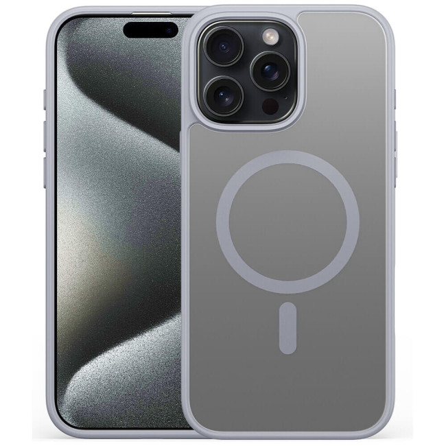 Чехол-накладка Alabay for iPhone 15 Pro Max Cloud Matte Series Grey